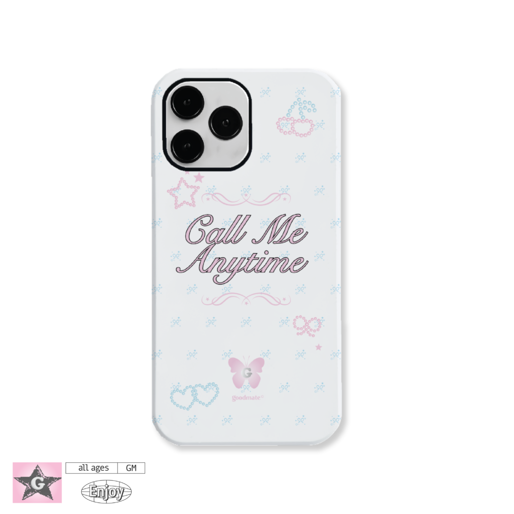 Phone Case : Call Me AnyTime (White)
