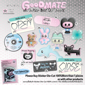 [No. 15-27] Sticker Die-cut 100%