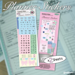 Sticker : Planner Stickers (2 sheets in 1 Pack มี 2 แผ่นใน 1 ชุด)