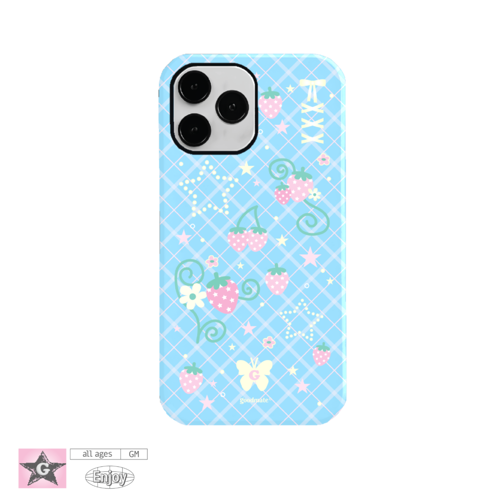 Phone Case : Strawberry Plaid