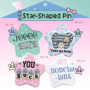 Star-Shaped Pin : 4 Designs